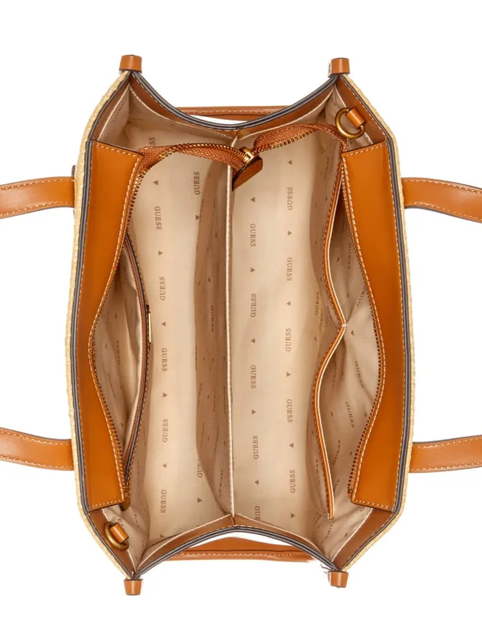 GUESS Logo Bags G Status Tote Brown 8211 Unisex