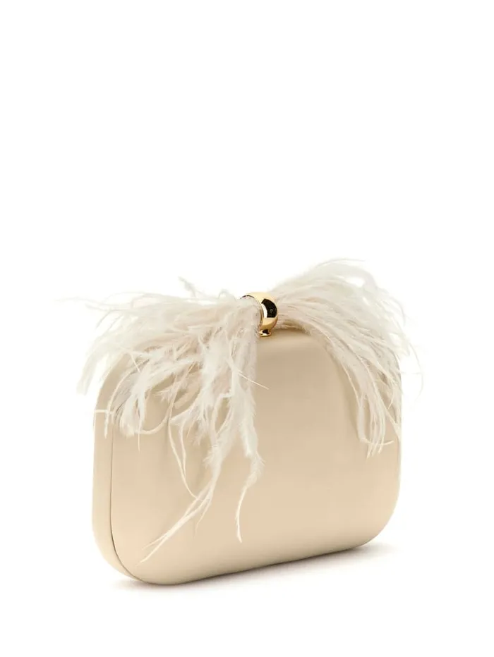 GUESS Mini Bags Keyah Feather Top Clutch Black 8211 Unisex