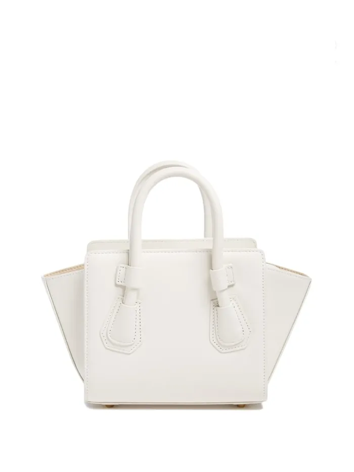 GUESS Mini Bags Merava Leather Mini Satchel White 8211 Unisex