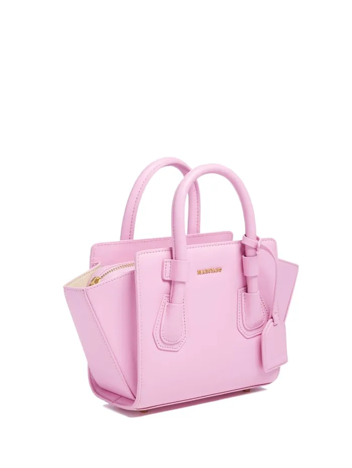 GUESS Mini Bags Merava Leather Mini Satchel White 8211 Unisex
