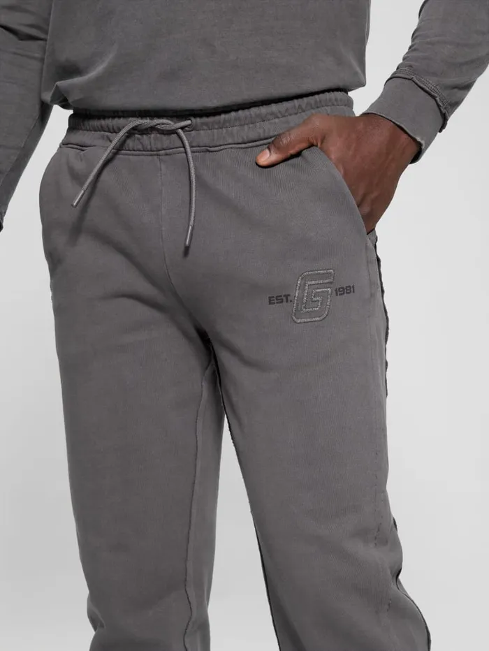 GUESS Pants and Shorts Gondour Patch Pants Grey 8211 Men