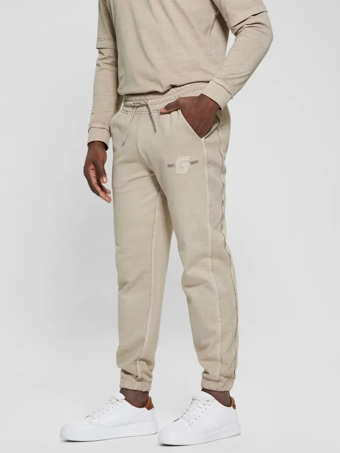 GUESS Pants and Shorts Gondour Patch Pants Grey 8211 Men