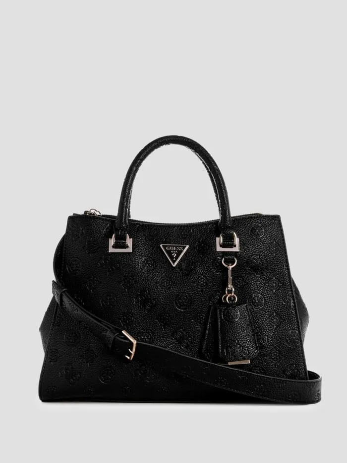 GUESS Sale Cresidia Society Satchel White 8211 Women