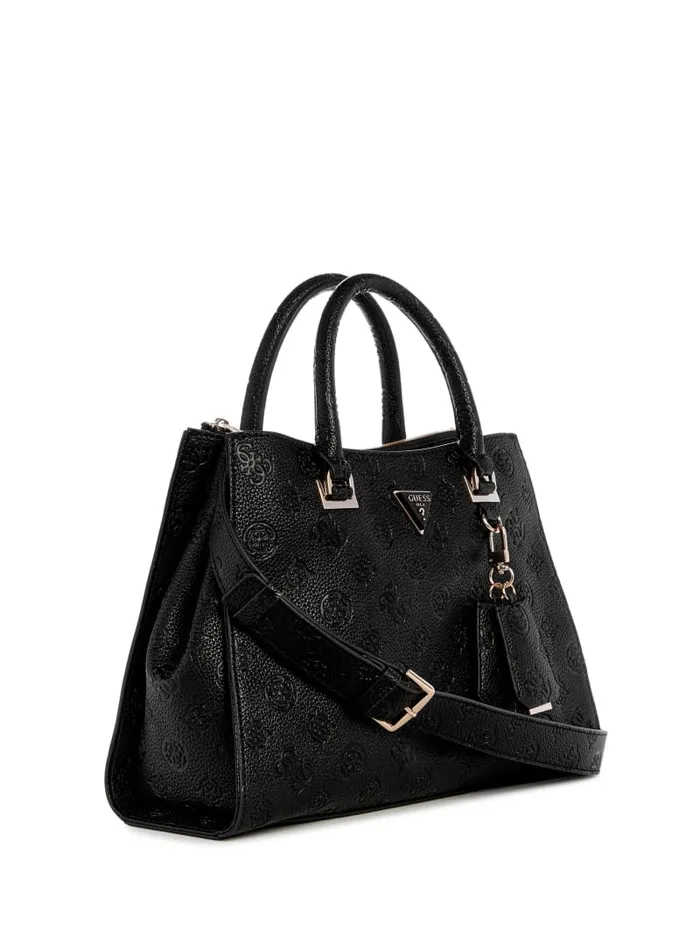 GUESS Sale Cresidia Society Satchel White 8211 Women