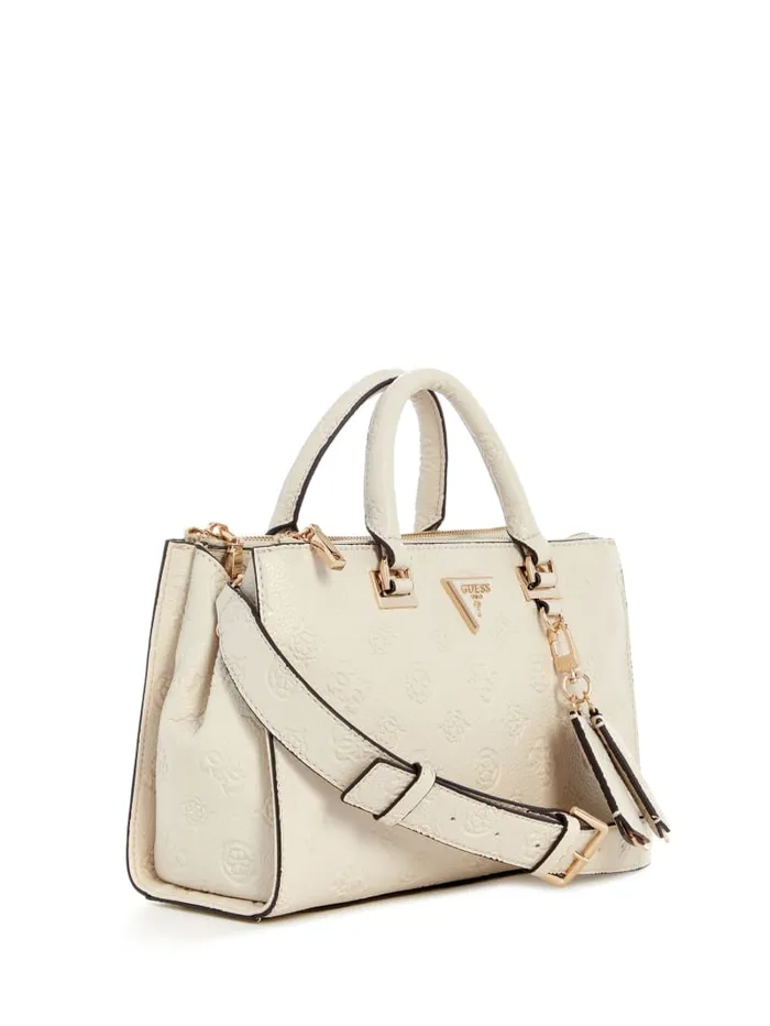 GUESS Sale Cresidia Status Satchel White 8211 Women