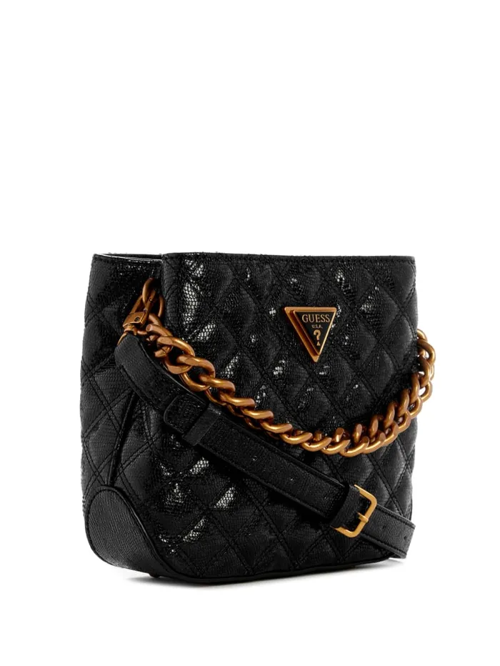 GUESS Sale Eire Small Bucket Bag Black 8211 Women