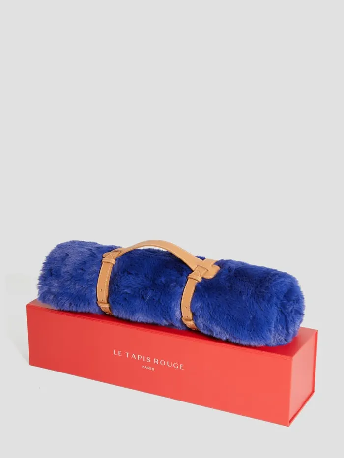 GUESS Sale FauxFur Pet Carpet Blue 8211 Women