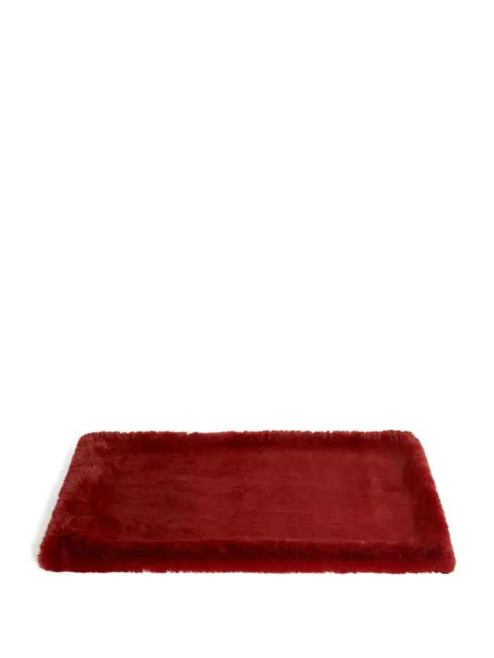 GUESS Sale FauxFur Pet Carpet Blue 8211 Women