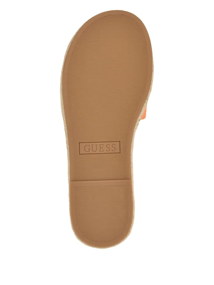 GUESS Sale Katica Espadrille Sandals Gold 8211 Women