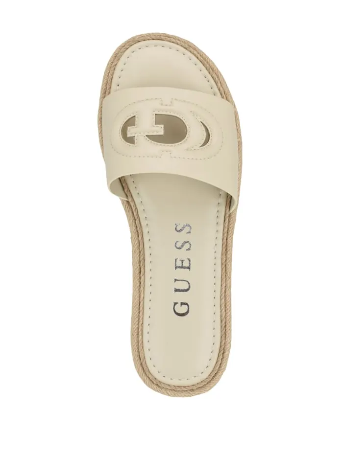 GUESS Sale Katica Espadrille Sandals Gold 8211 Women