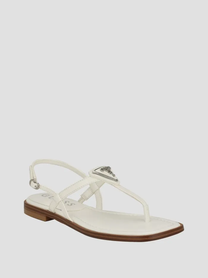 GUESS Sale Rainey TStrap Sandals Black 8211 Women