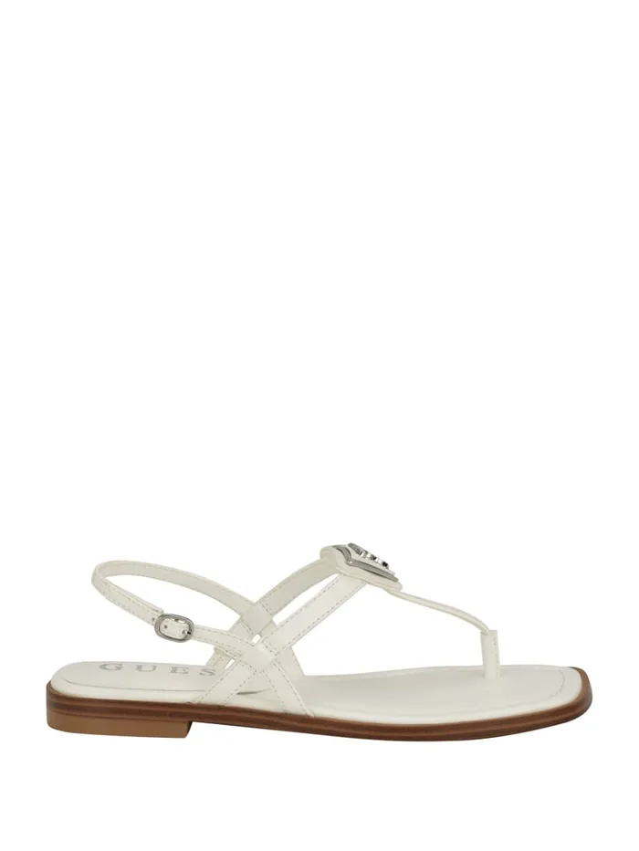 GUESS Sale Rainey TStrap Sandals Black 8211 Women