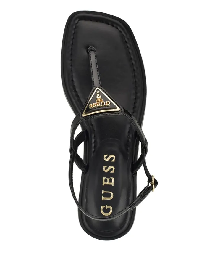 GUESS Sale Rainey TStrap Sandals Black 8211 Women