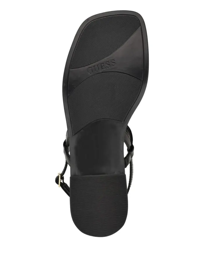 GUESS Sale Rainey TStrap Sandals Black 8211 Women