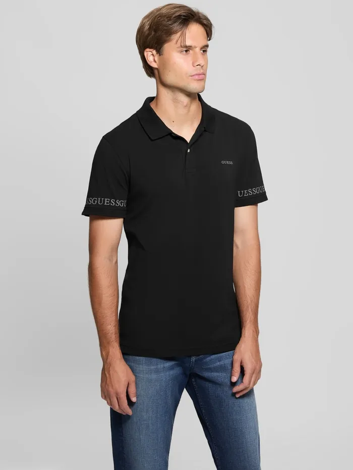 GUESS Shirts Eco Nolan Polo Blue 8211 Men