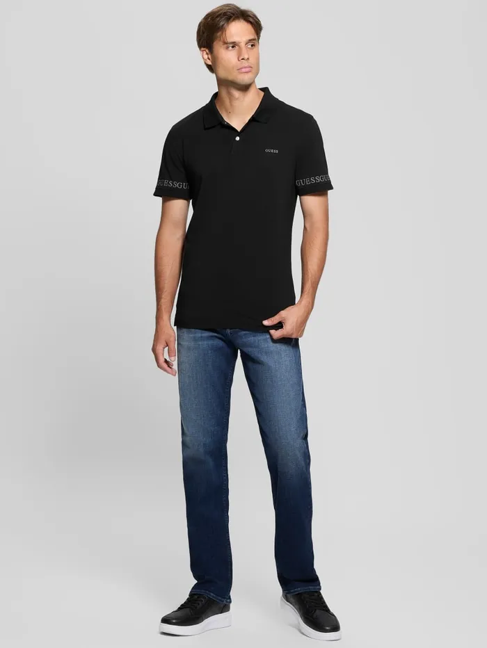 GUESS Shirts Eco Nolan Polo Blue 8211 Men