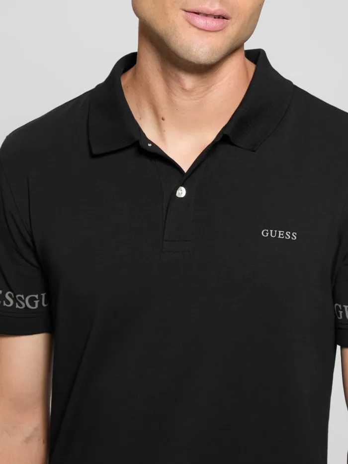 GUESS Shirts Eco Nolan Polo Blue 8211 Men