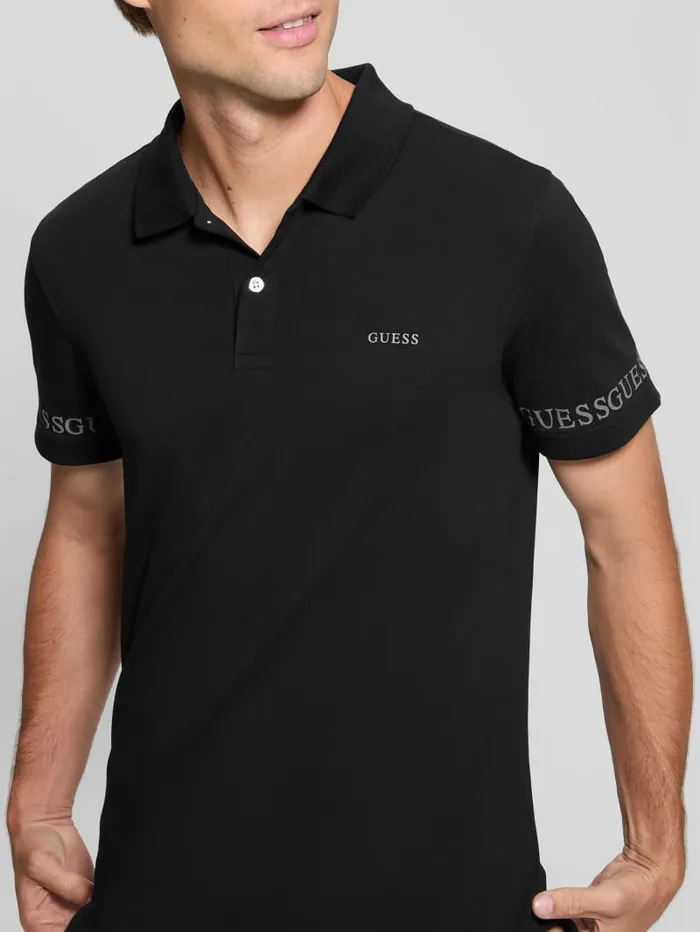 GUESS Shirts Eco Nolan Polo Blue 8211 Men