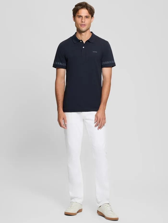 GUESS Shirts Eco Nolan Polo Blue 8211 Men