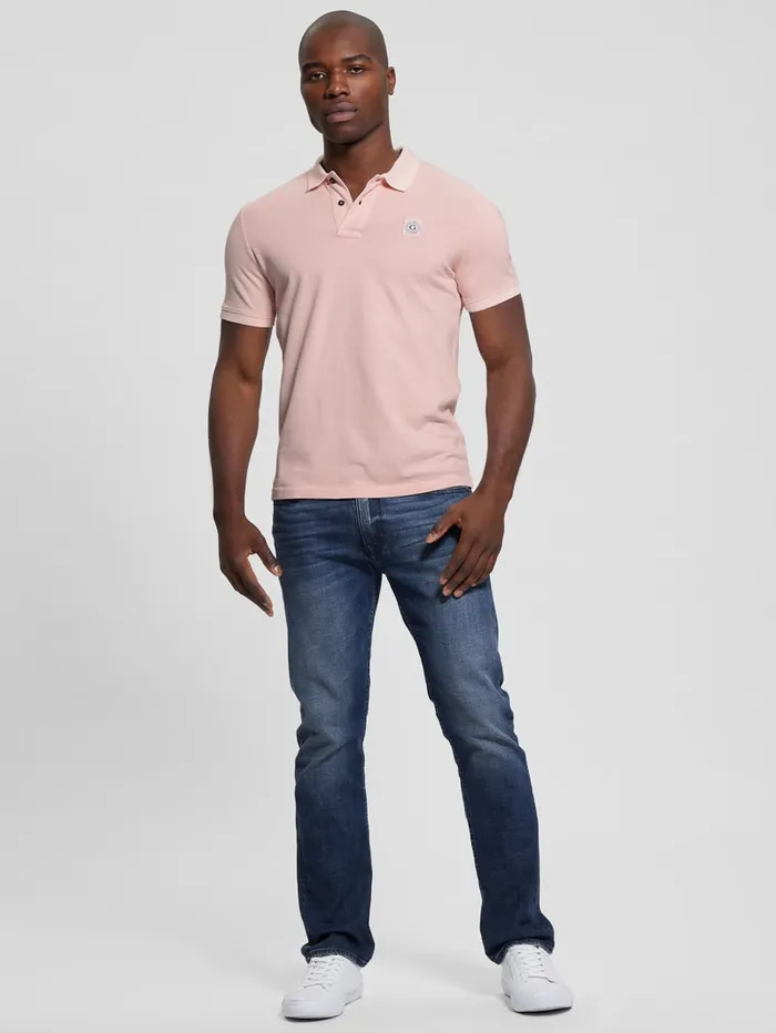 GUESS Shirts Eco Pique Polo Beige 8211 Men