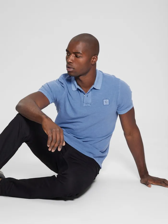 GUESS Shirts Eco Pique Polo Beige 8211 Men