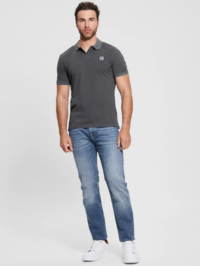 GUESS Shirts Eco Pique Polo Beige 8211 Men