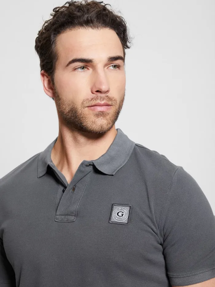 GUESS Shirts Eco Pique Polo Beige 8211 Men