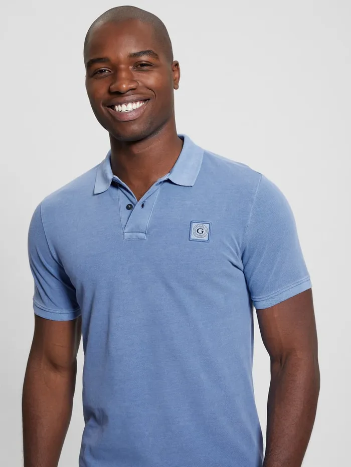 GUESS Shirts Eco Pique Polo Beige 8211 Men