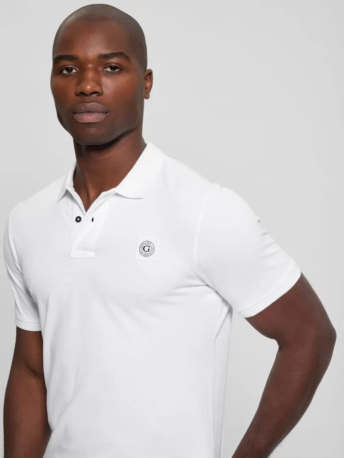 GUESS Shirts Eco Pique Polo Beige 8211 Men