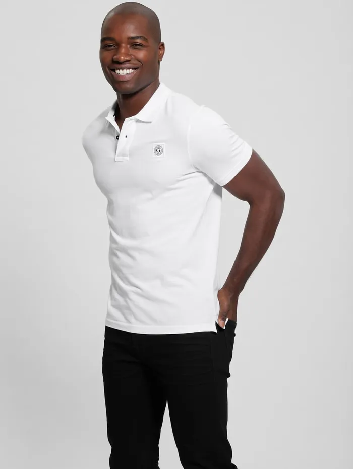 GUESS Shirts Eco Pique Polo Beige 8211 Men