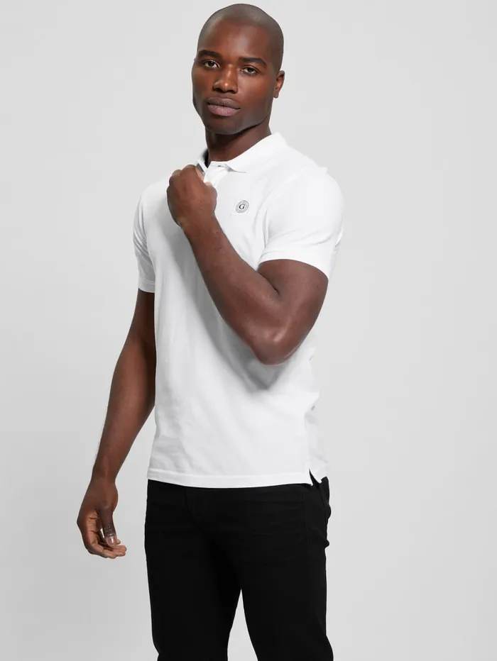 GUESS Shirts Eco Pique Polo Beige 8211 Men