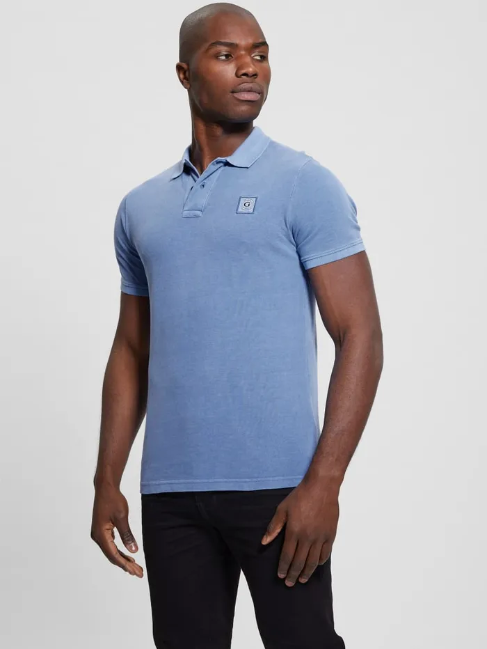 GUESS Shirts Eco Pique Polo Pink 8211 Men