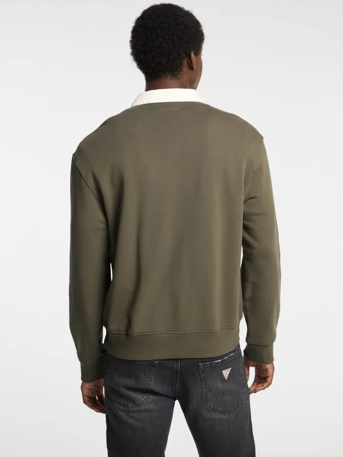 GUESS Shirts Eco Rugby Shirt Green 8211 Men