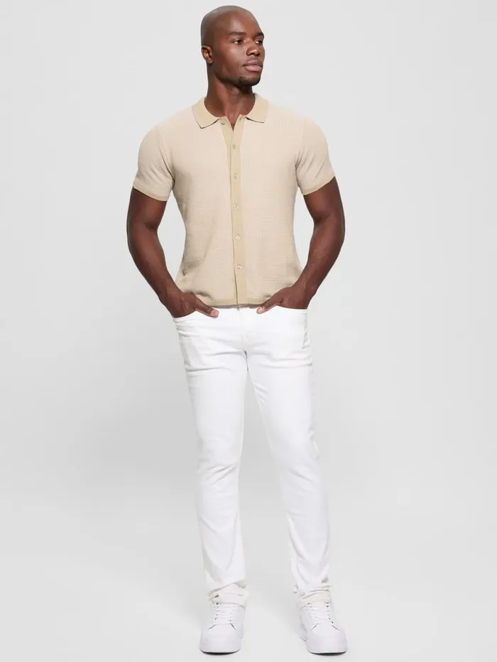 GUESS Shirts Highland Textured Shirt Neutral 8211 Men