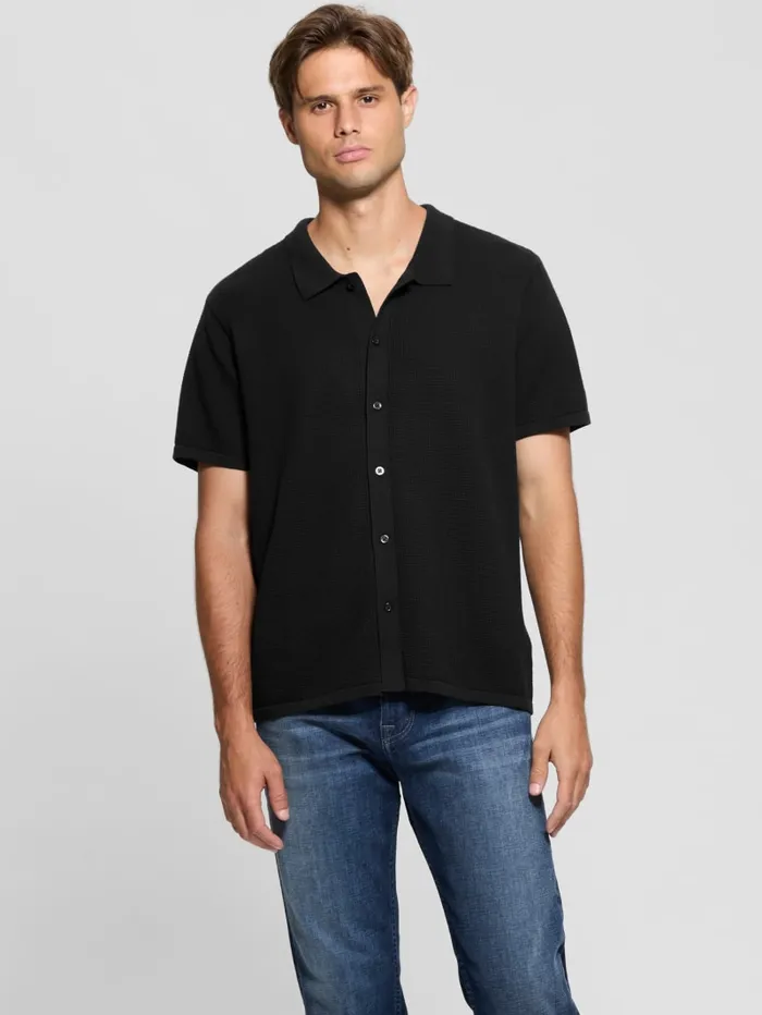 GUESS Shirts Highland Textured Shirt Neutral 8211 Men