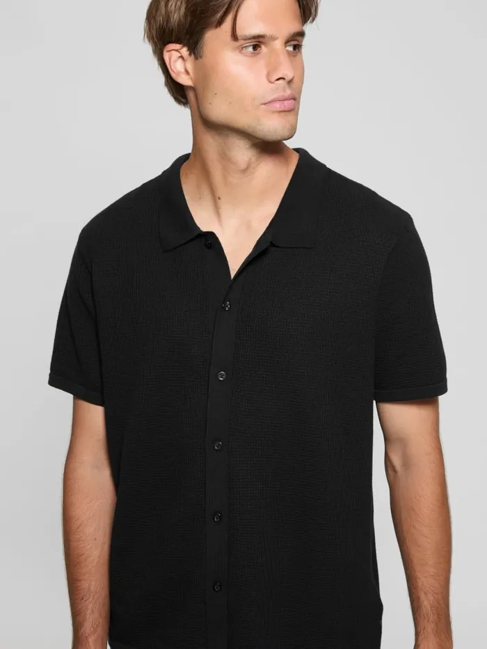 GUESS Shirts Highland Textured Shirt Neutral 8211 Men