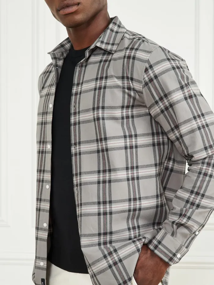 GUESS Shirts Joe Plaid Shirt Blackwhite 8211 Men
