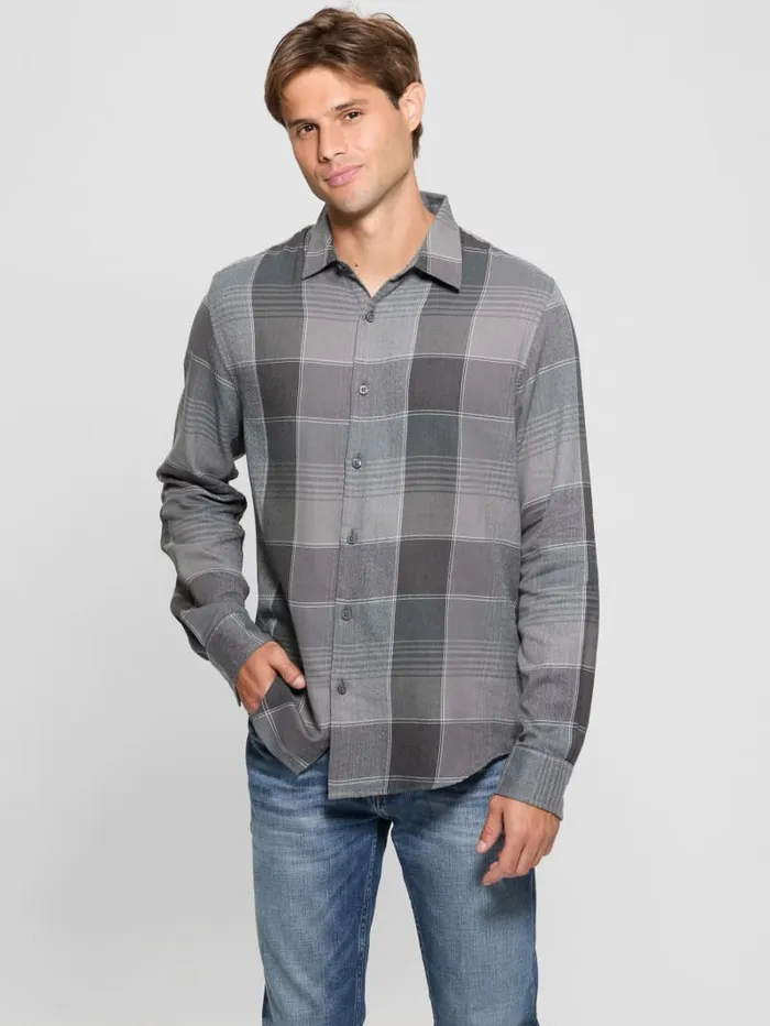 GUESS Shirts Noah Plaid Corduroy Shirt Colors 8211 Men