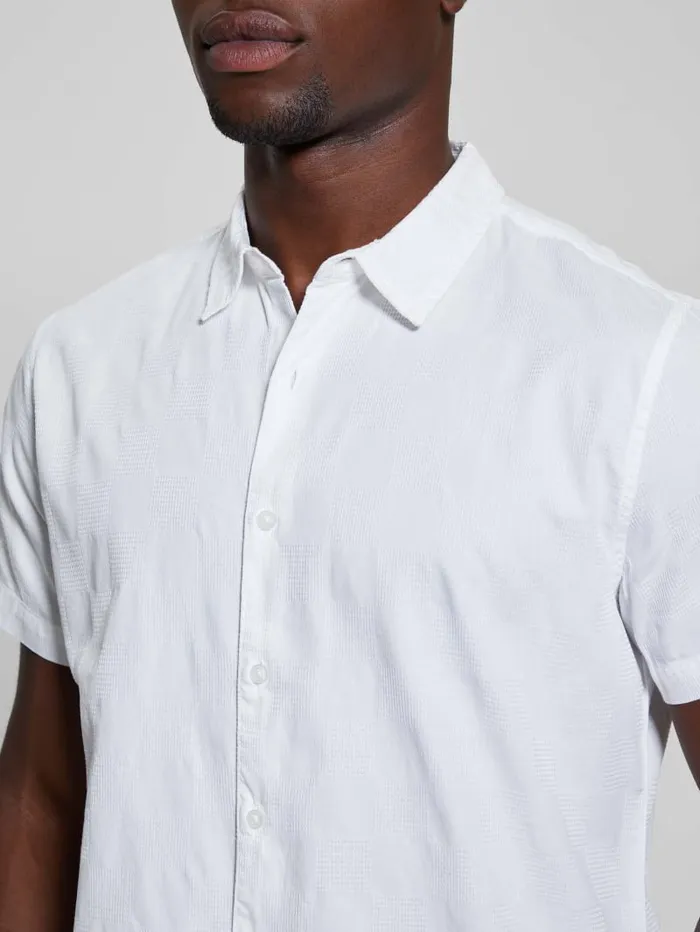GUESS Shirts Parker Dobby Shirt White 8211 Men