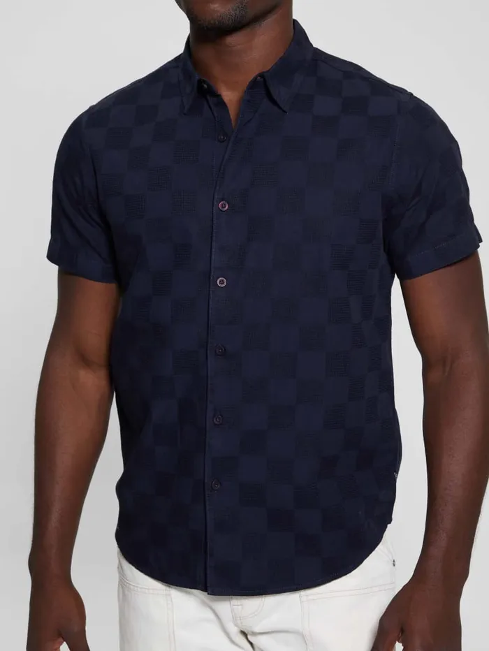 GUESS Shirts Parker Dobby Shirt White 8211 Men
