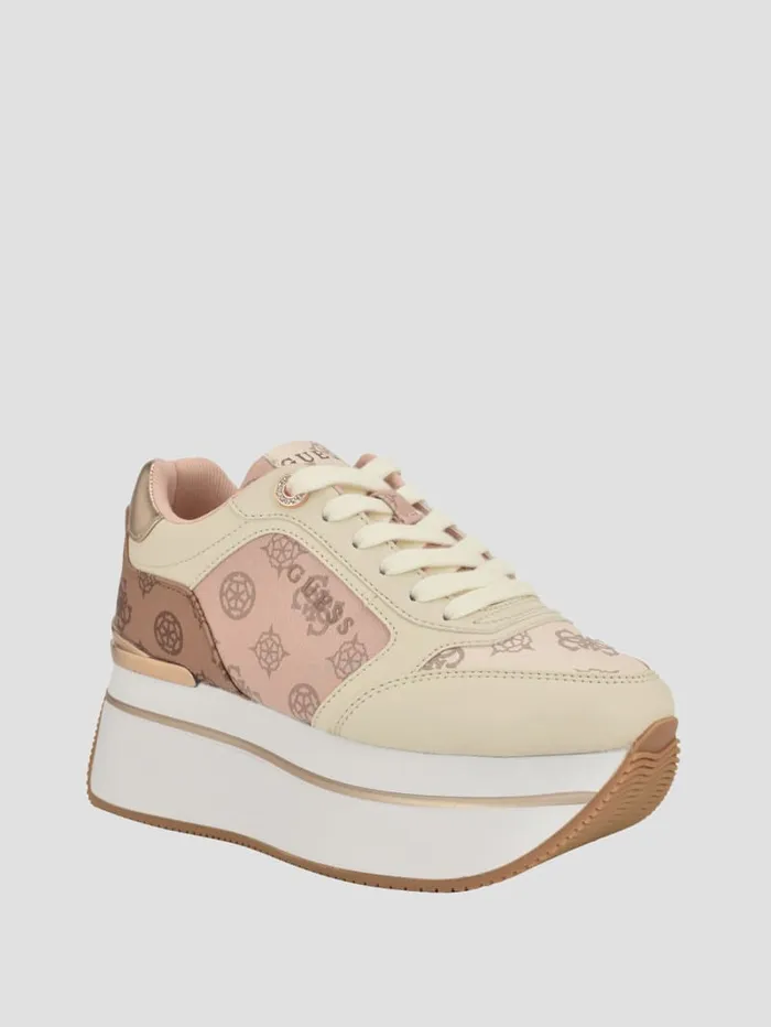 GUESS Shoes Camrio Platform Peony Jogger Sneakers Pink 8211 Women