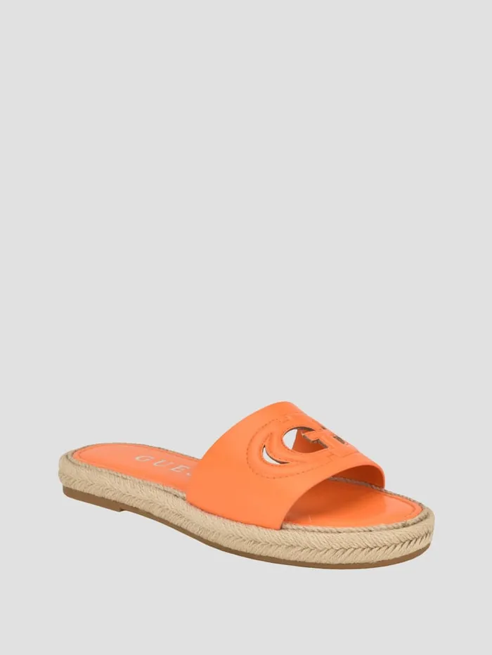 GUESS Shoes Katica Espadrille Sandals Orange 8211 Women