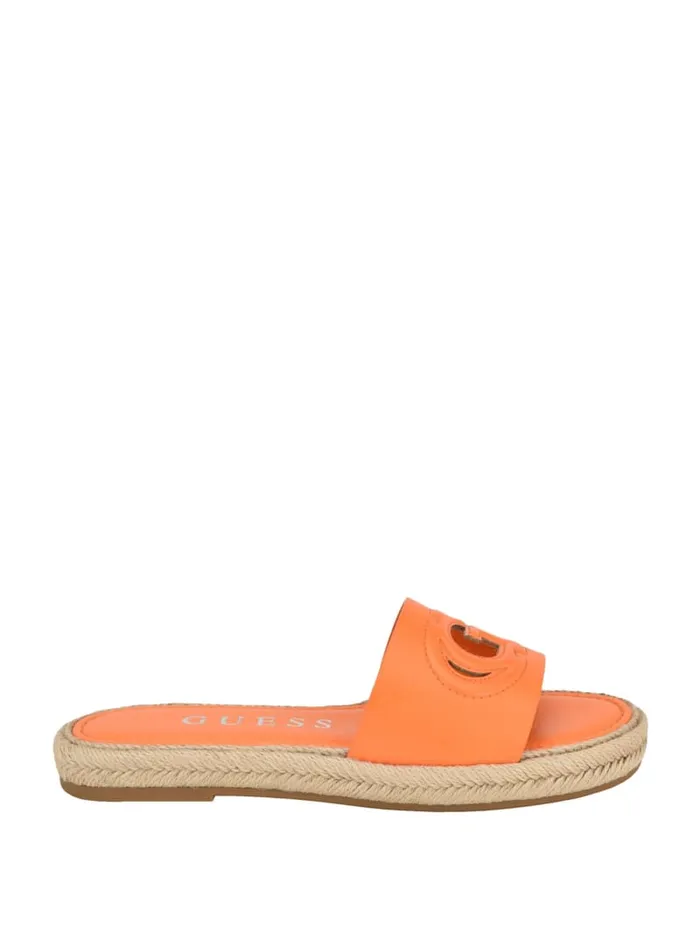 GUESS Shoes Katica Espadrille Sandals Orange 8211 Women