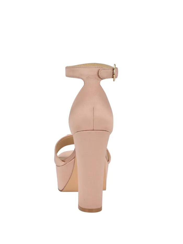 GUESS Shoes Seton Satin Platform Heels Pink 8211 Women