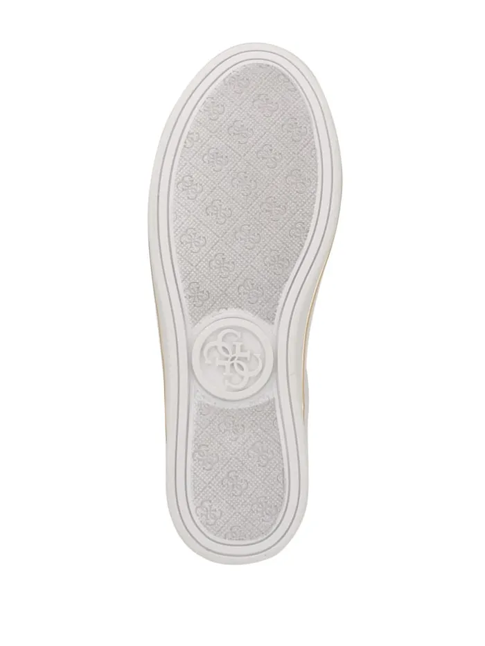 GUESS Shoes Stasey Debossed LowTop Sneakers White 8211 Women