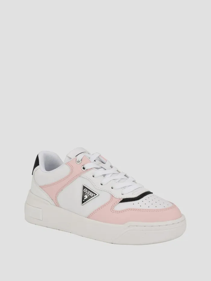 GUESS Shoes Triangle LowTop Sneakers White 8211 Women