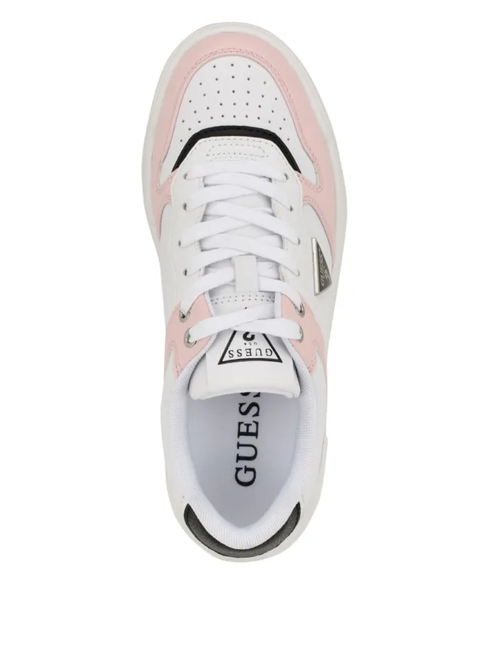GUESS Shoes Triangle LowTop Sneakers White 8211 Women