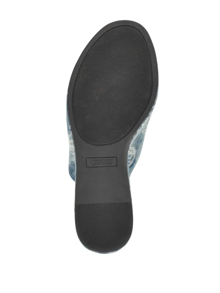GUESS Shoes Yenise Denim Platform Wedges Blue 8211 Women