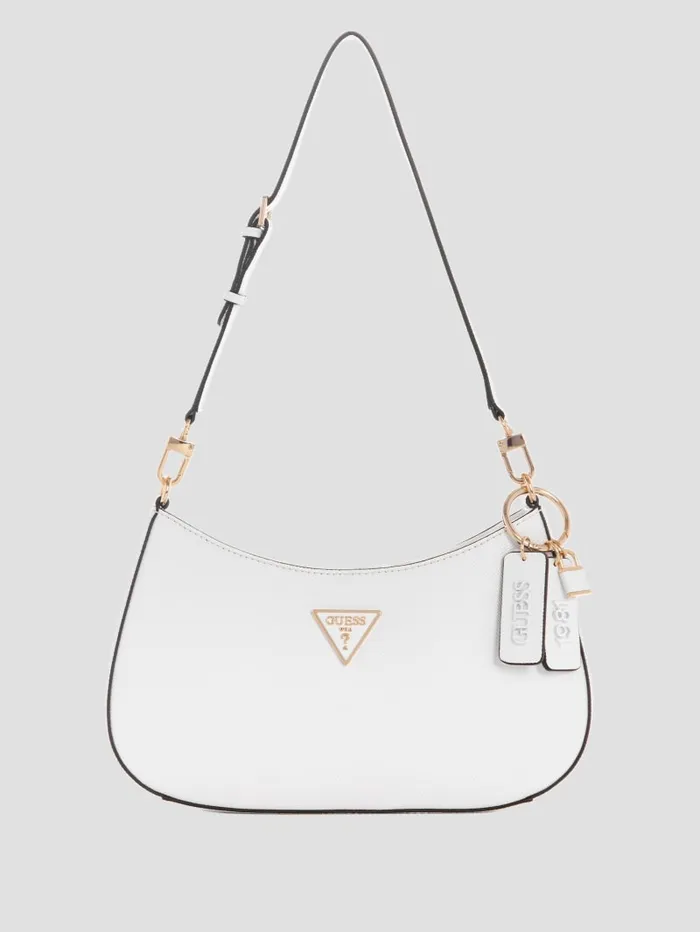 GUESS Shoulder Bags Noelle Shoulder Bag White 8211 Unisex