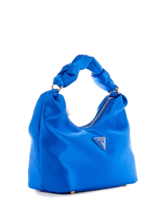 GUESS Shoulder Bags Velina Satin Hobo Bag Black 8211 Unisex